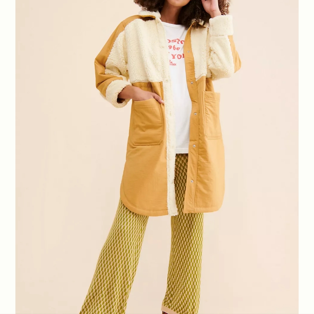 Diamond Sherpa Shirt Jacket